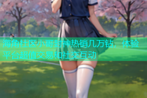 海角社区小哥封神热销几万钻，体验平台超值交易和社交互动