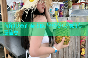 海角ID查询全攻略 轻松获取你的专属信息