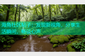 海角社区帖子：发现新视角，分享生活瞬间，畅谈心声