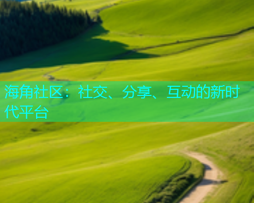海角社区：社交、分享、互动的新时代平台  第1张