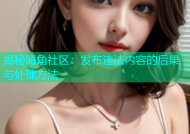 揭秘海角社区：发布违法内容的后果与处理方法