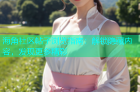 海角社区帖子浏览指南：解锁隐藏内容，发现更多精彩