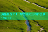 海角社区111：您的社交互动和信息分享中心