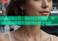 注册海角社区，轻松结交新朋友，享受语音视频聊天与多样化社交体验