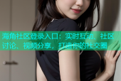 海角社区登录入口：实时互动、社区讨论、视频分享，打造你的社交圈