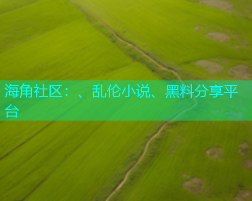海角社区：、乱伦小说、黑料分享平台  第1张