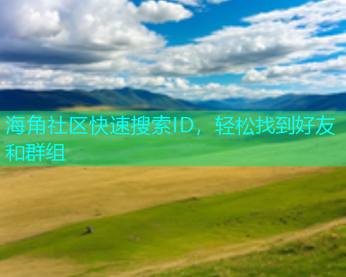 海角社区快速搜索ID，轻松找到好友和群组  第2张